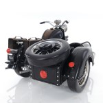 AJ042 Black Vintage Motorcycle 